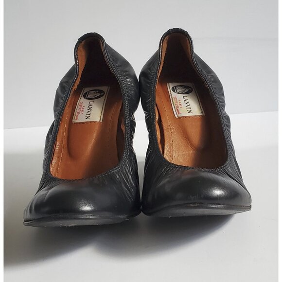 Lanvin leather ballet wedges - black size 36 1/2 - Picture 10 of 10